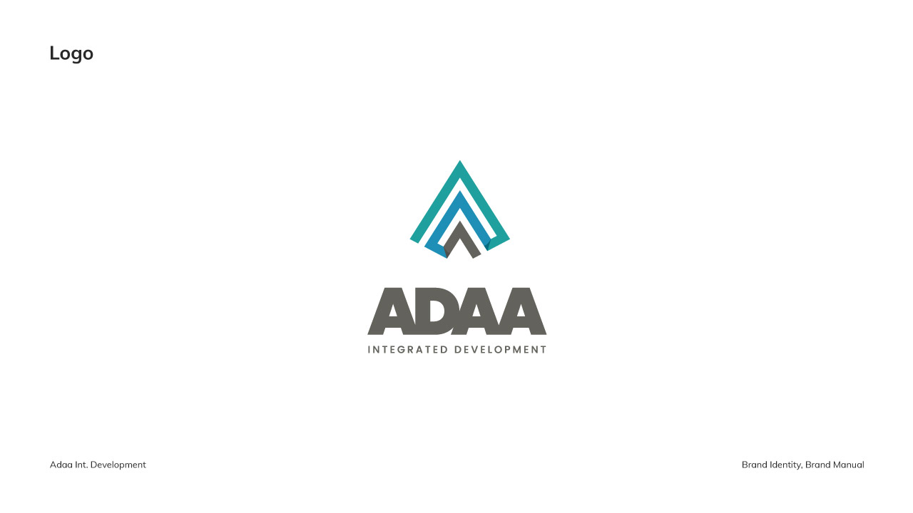 ADAA Development Logo Design Typography Branding