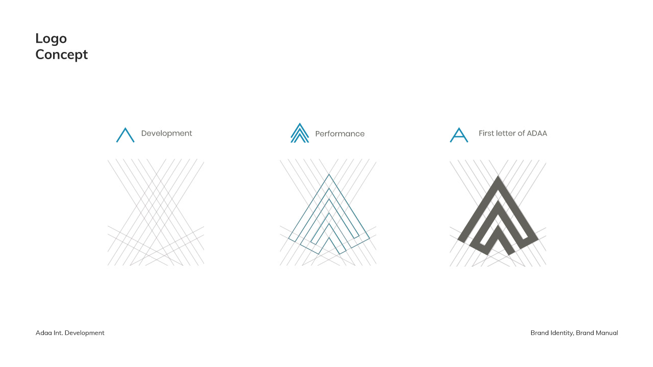 ADAA Development Logo Design Typography Branding
