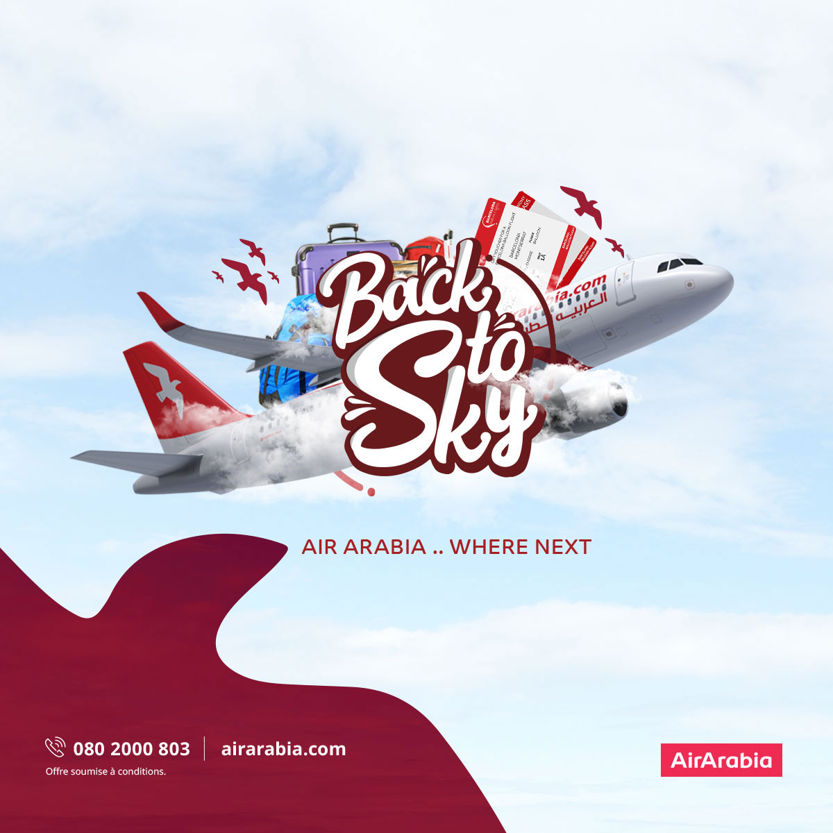 air arabia campaign social media strategy creative copywriting art direction designs