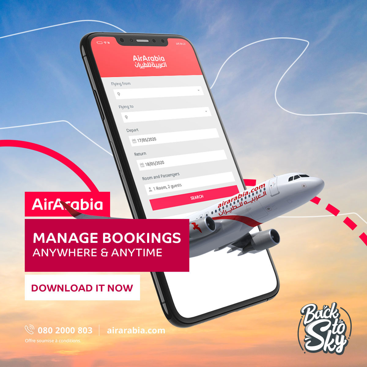 air arabia campaign social media marketing creative copywriting art direction designs