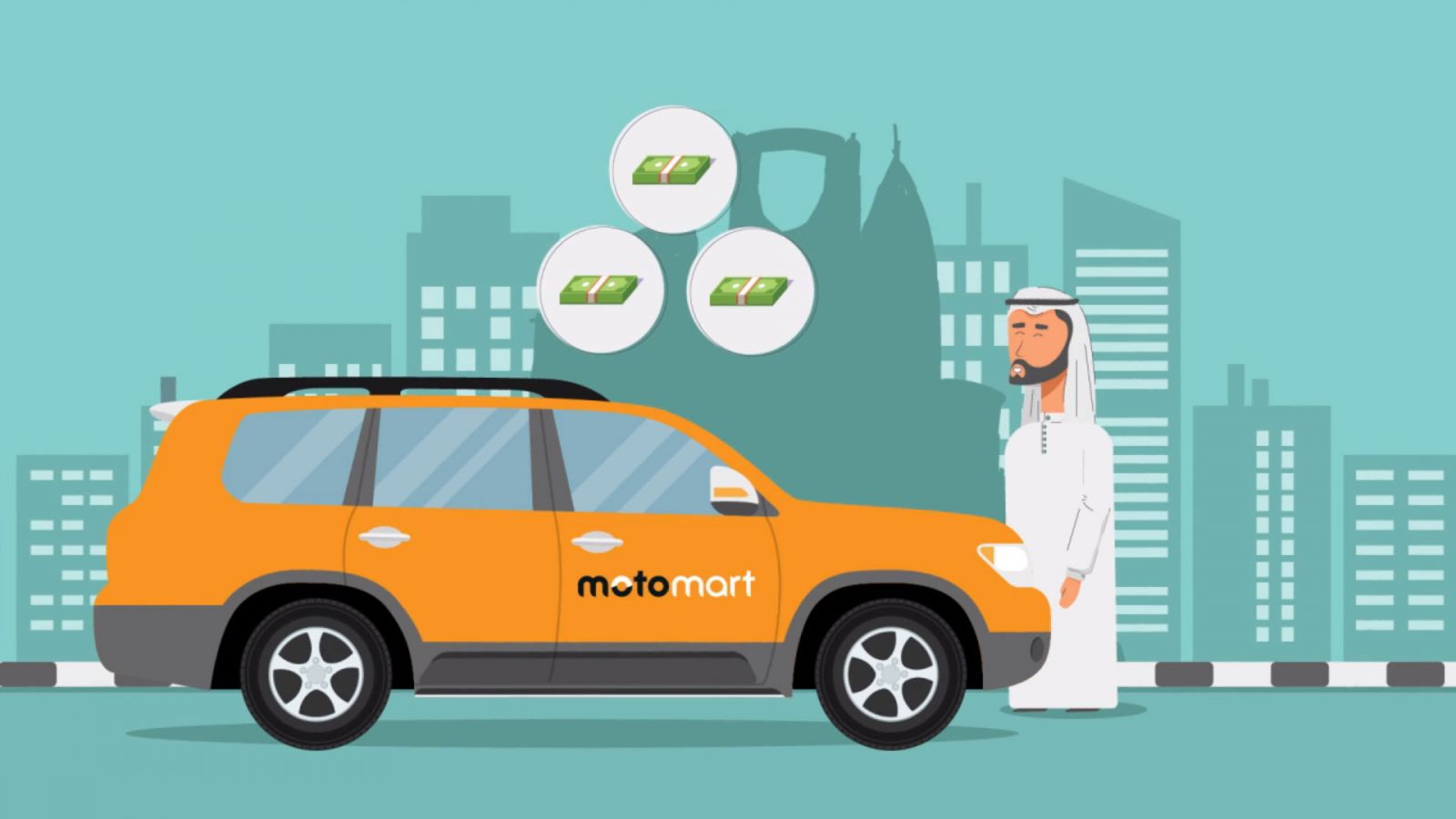 Motomart-Buy & Sell Used Car  - Video Animation