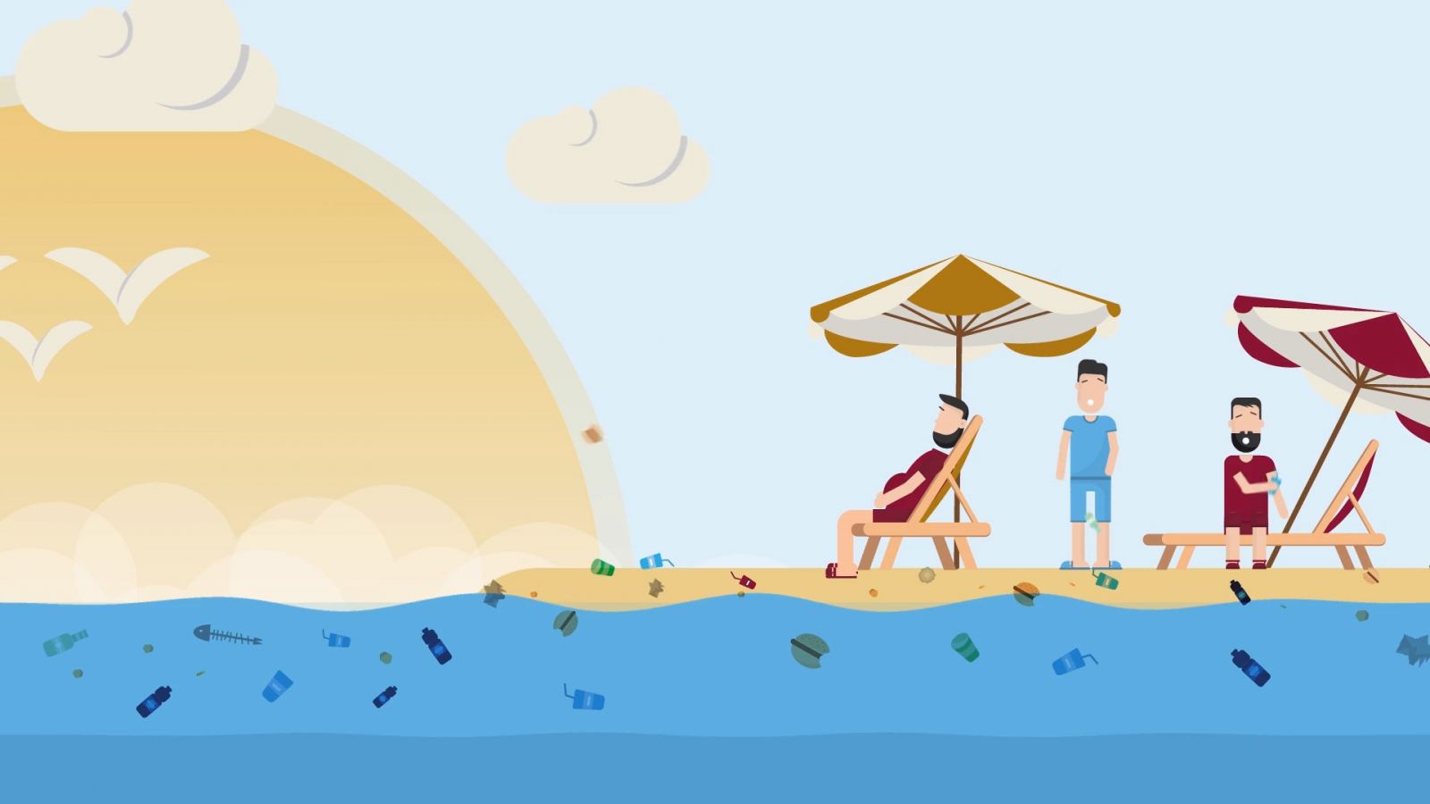 Qatar Charity Beach Campaign - Video Animation