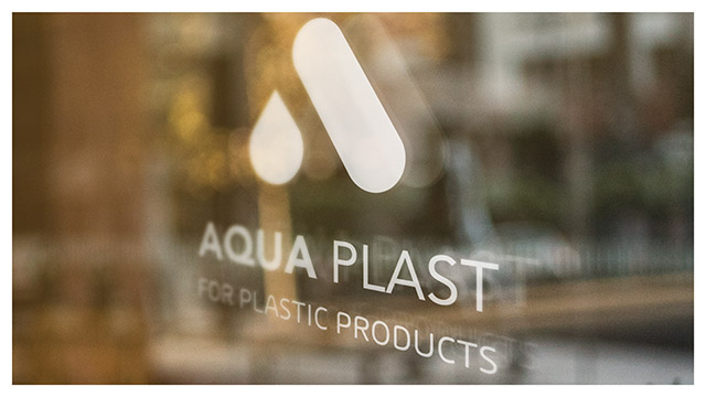 aqua plast logo branding elements logo design application 