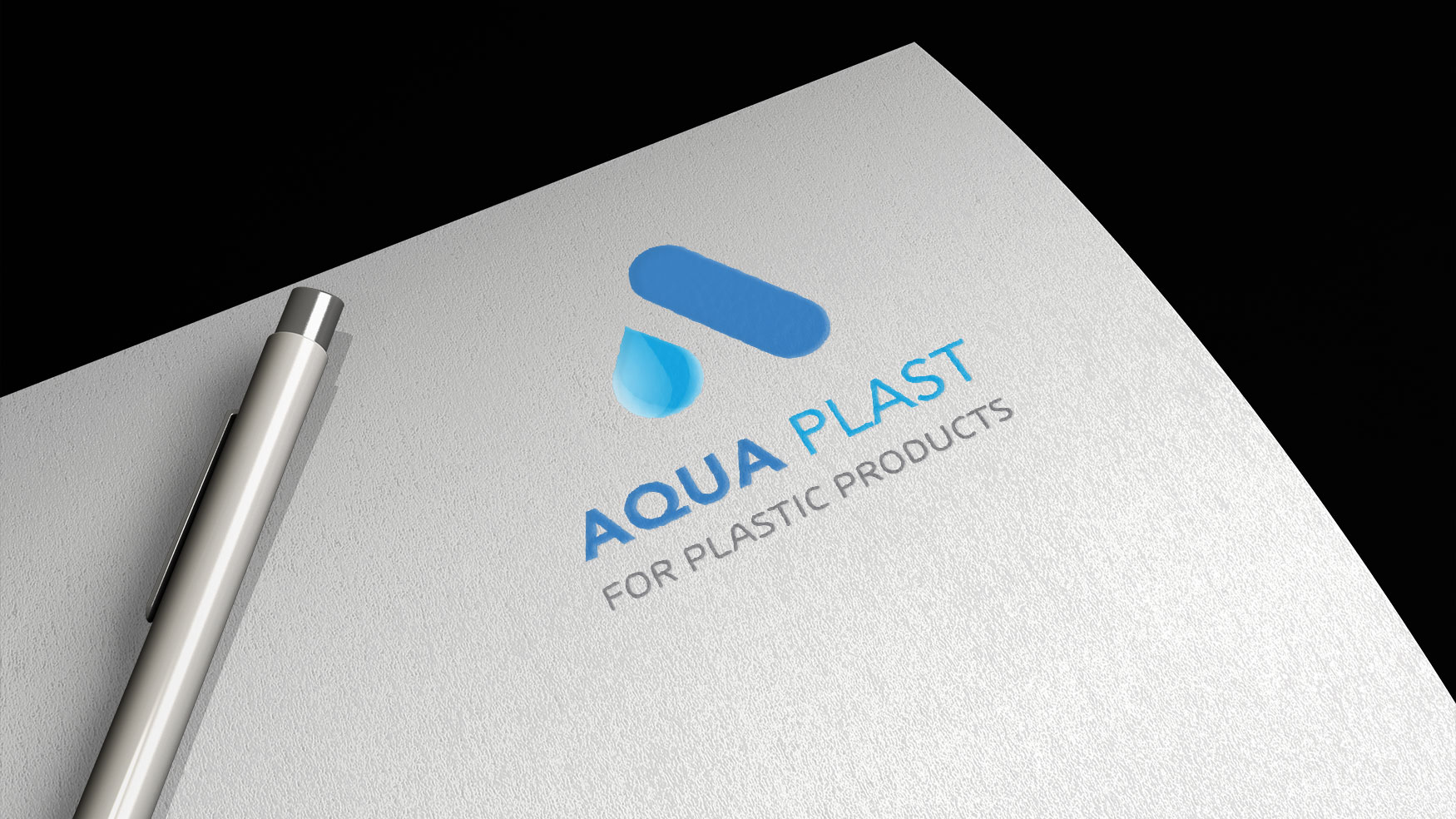 aqua plast logo branding elements logo application 