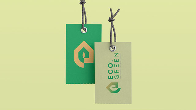 ECO.GREEN Logo Concept Branding Creative Illustration Logo Design Color Them Branding ID Design