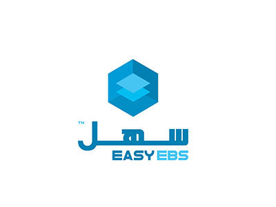 easy ebs logo design typography branding 