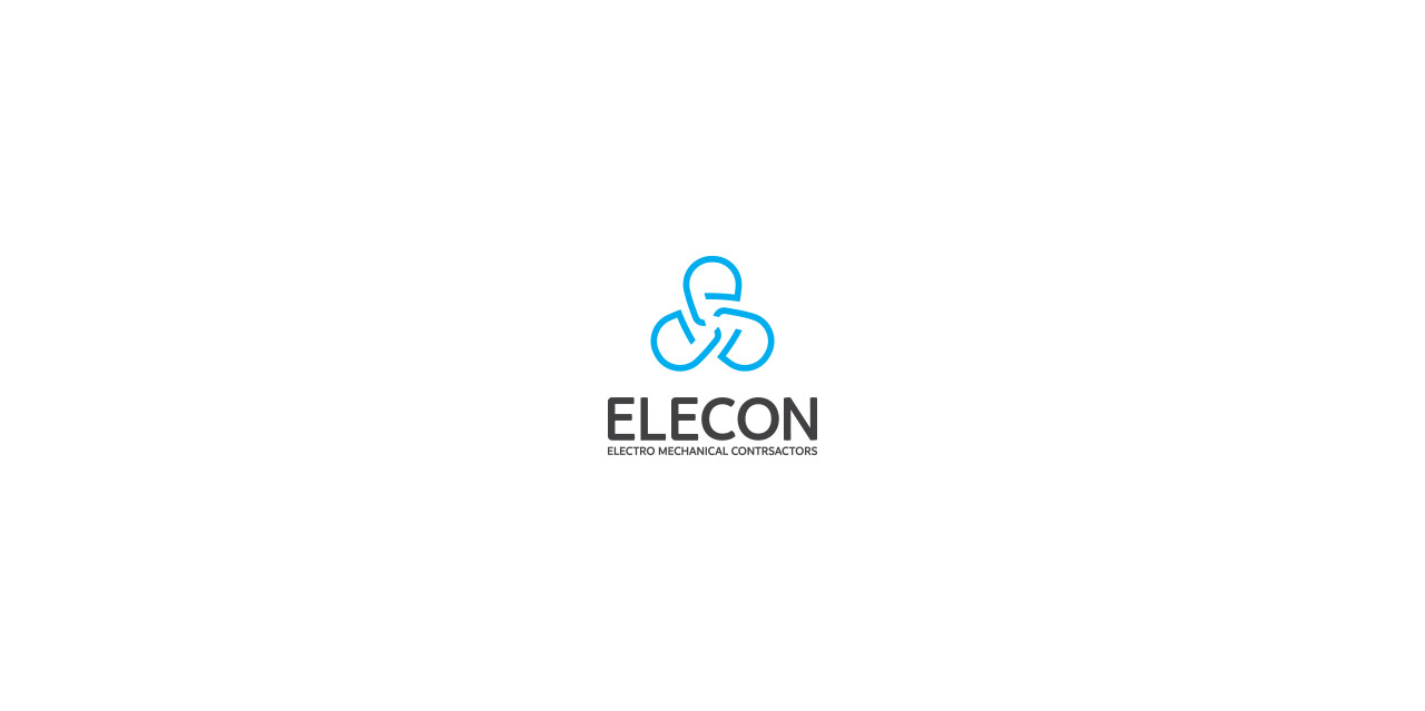 elecon logo design icon typo branding