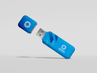 elecon logo design branding elements USB design production