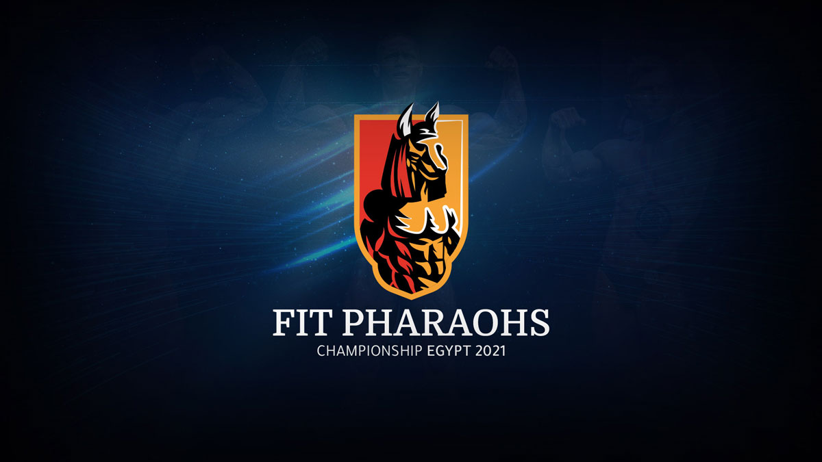 Fit Pharaohs Championship Egypt 2021 Logo Design and Branding