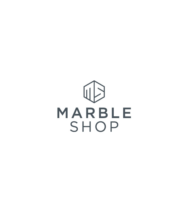 marble shop logo design typography logo concept background color