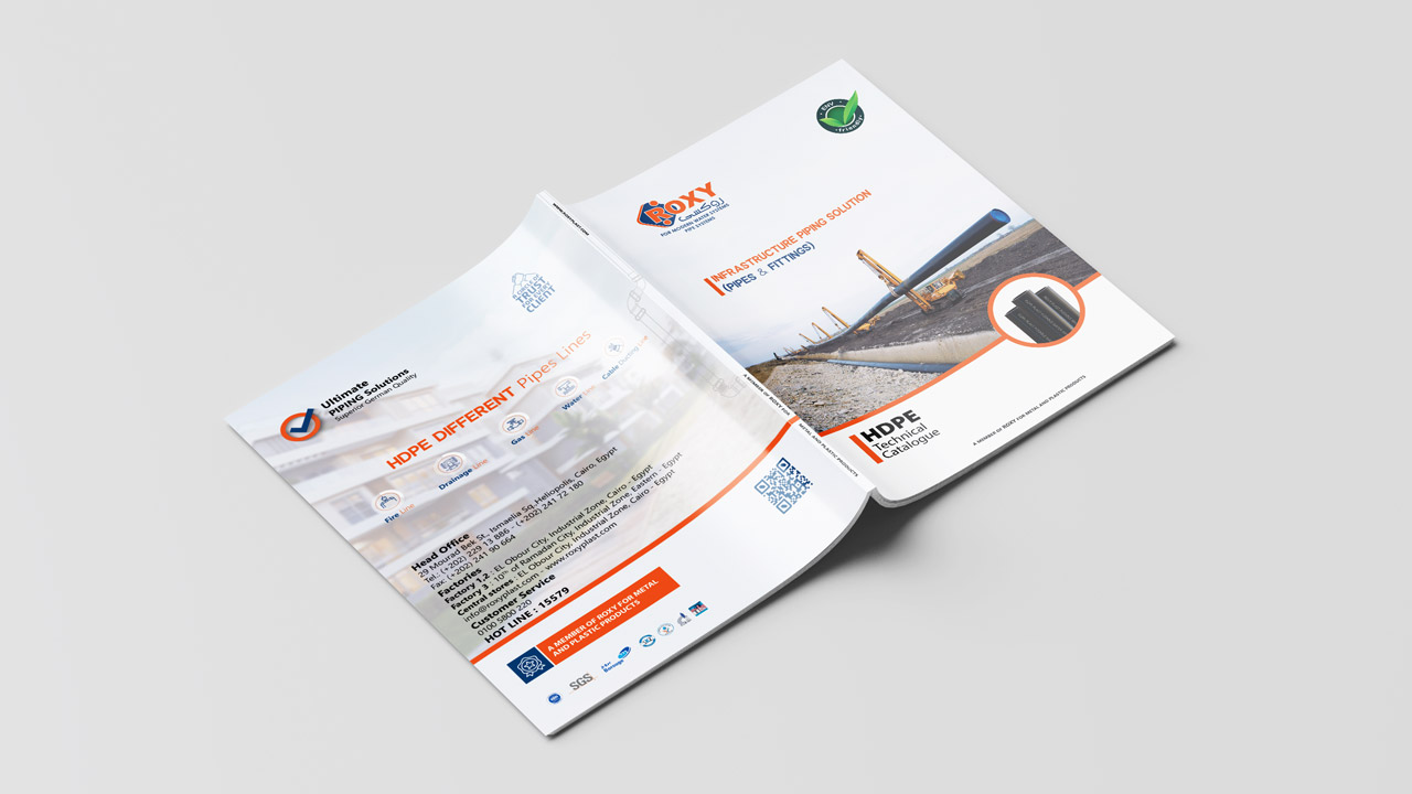 Roxy HDPE Technical Catalogue Branding Brochure Design