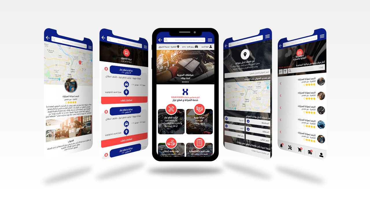 your fixers mobile application interfaces designs